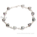 jewellery sterling silver tennis bracelet with mystic topaz